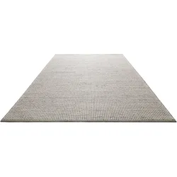 Teppich GREEN LOOOP "Toulouse", grau, B:130cm H:10mm L:190cm, Wolle, Jute, Teppiche, Naturfaser Teppich aus 50% Wolle 50% Jute, Wohnzimmer