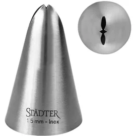 Städter Spritztülle, Edelstahl, Silber, 15 mm