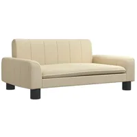 vidaXL Kindersofa Creme 70x45x30 cm Stoff