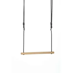 Berg Playbase Zubehör Holztrapez mit schwarzem geflochtenem Seil - passend für BERG PlayBase