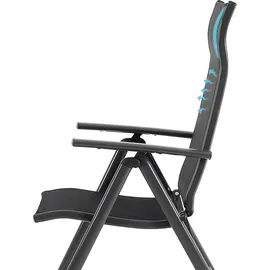 Songmics Gartenstuhl 56 x 56 x 106 cm schwarz 2 St.