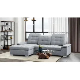 werk2 Ecksofa Polyester 2-Sitzer Grau