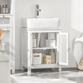 SoBuy Waschbeckenunterschrank Weiß