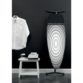 Brabantia Bügeltisch D 135x45 cm mit hitzebeständiger Parkzone Titan Oval (345647)