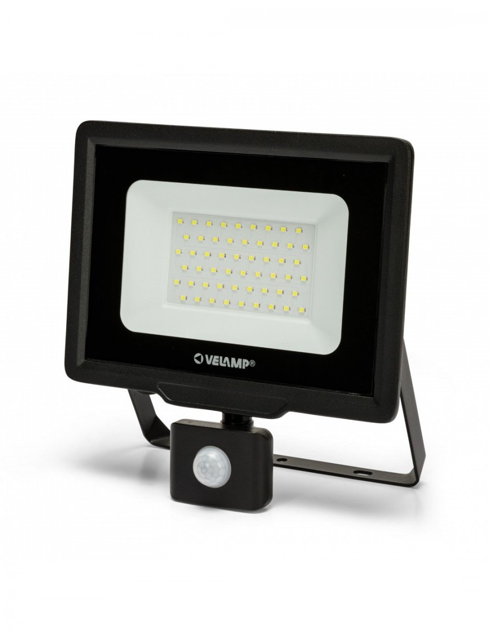 Velamp PADLIGHT5, SMD 50W IP44 LED Strahler, schwarz 6500K. Mit IR