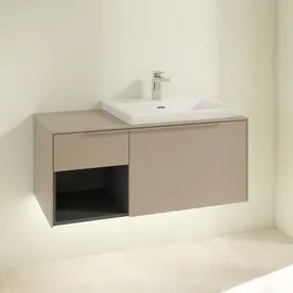 Villeroy & Boch Waschbeckenunterschrank 2 Auszüge 100,1 x 51,6 x 42,3 cm Taupe