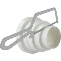 Europlast Reduzierstück Dunstabzugshaube Adapter 80 100 120 125 150 mm Rohr - Weiß
