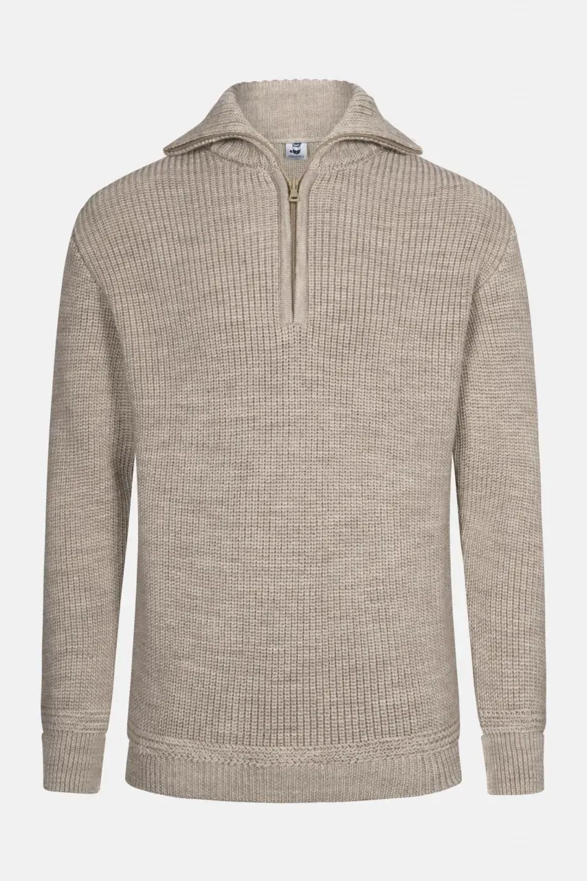 Troyer Hanseheld Wolle Herren Beige