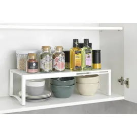 Maximex Gewürzregal Teleskop-Schrankeinsatz 30-54 x 15 x 24 cm Weiß