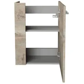 Fackelmann Waschbeckenunterschrank SBC 44 x 60 x 24,3 cm Braun