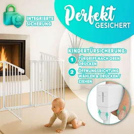 KIDUKU Kaminschutzgitter 600 cm Weiß