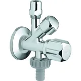 Grohe Original WAS Kombi-Eckventil 1/2" x 3/8" x 3/4", chrom, 22035000