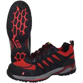 nitras safety Nitras Halbschuh Pro Step I" - Schwarz/Rot / 42