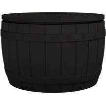 furnicato 3-in-1 Gartenbox Schwarz Polypropylen