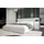 aea Designer Bett Schlafzimmer Betten Textil Stoff Hotel Luxus Polster Sitz Stoff - Weiß