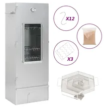 vidaXL Räucherofen mit Kaltrauchgenerator 44,5 x 29 x 110 cm Verzinkter Stahl V3200754