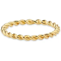 Fingerring BRUNO BANANI "Schmuck Geschenk Silber 925 Damenring" Gr. 53, gold (gelbgoldfarben), Fingerringe, Damen, 53, Silber 925 (Sterlingsilber), 1,85mm