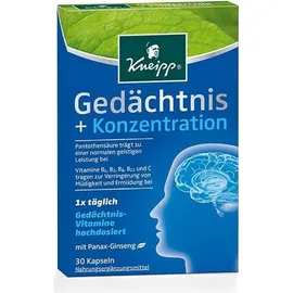 Kneipp Gedächtnis + Konzentration Kapseln 30 St.