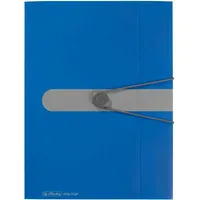 Herlitz Gummizugmappe A4 PP opak blau easy orga to
