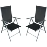 DEGAMO Ravenna Klappstuhl 56 x 66 x 107 cm schwarz 4 St.