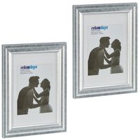 Relaxdays Bilderrahmen 2er Set, 20x30 cm, Hoch- & Querformat,