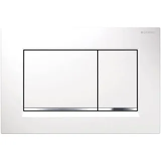 Geberit Sigma30 Betätigungsplatte für 2-Mengen-Spülung weiß/hochglanz-verchromt 115.883.KJ.1