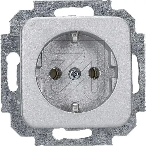 KLEIN SI-Kombi-Steckdose silber matt