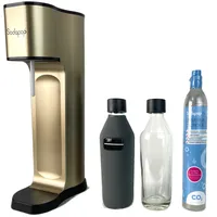 Sodapop JOY PRESTIGE Trinkwassersprudler 2 Glaskaraffen CO2-Zylinder Champagne