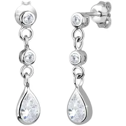 Elli Tropfen Zirkonia Elegant Funkelnd 925 Silber OneSize Damen 