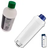 Ersatzteil - 500ml Entkalker ecodecalk und Wasserenthärterfilter für ECAM-Modelle - Delonghi beko, braun, kenwood, ariete