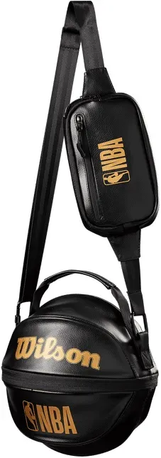 Wilson NBA IN 1 BASKETBALL CARRY BAG Ballsack Gold