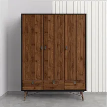 Andas Kleiderschrank RY 150,2 x 200,4 x 60,1 cm Braun