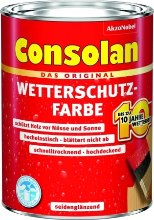 Consolan Wetterschutzfarbe Dunkelbraun  750ml deckend Nr. 5087486