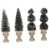Lemax Kegelförmiges und geformtes Formschnitt-Weihnachtsdorf-Zubehör