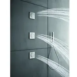 Herzbach Living Spa Seitenbrause 11.674500.2.01 Unterputz-Montage, square, chrom