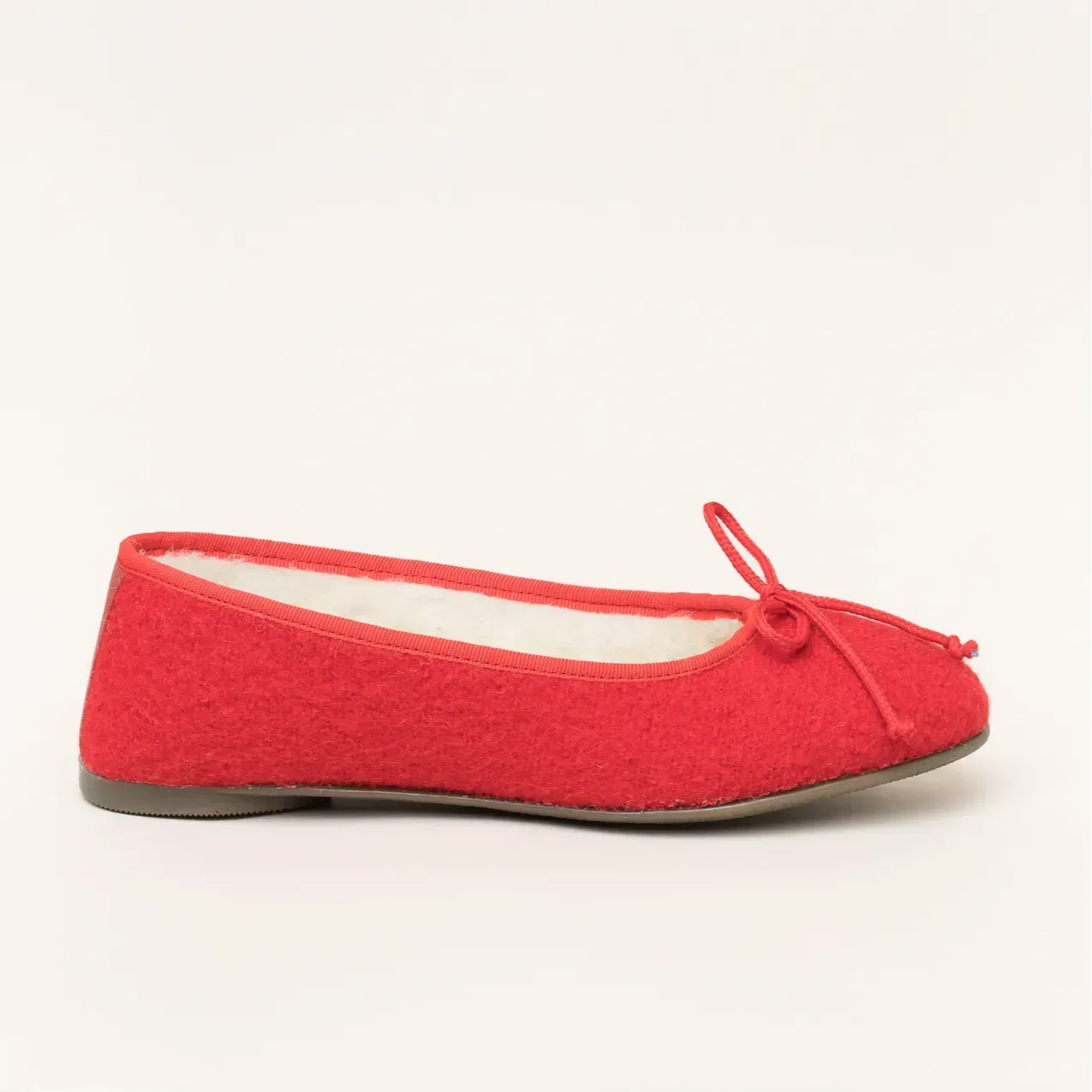 Kitz-Pichler Ballerina WALK | Damen Filz-Hausschuh | Farbe Rubin | Pantoffel in Größe 37 - Rubin - 37