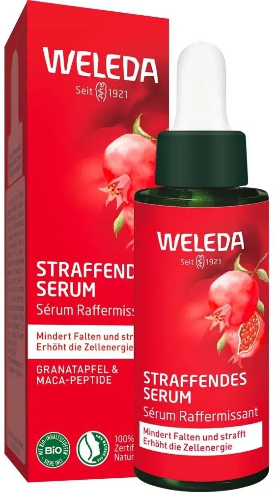 Weleda Straffendes Gesichtsserum Granatapfel & Maca-Peptide - mindert Falten und strafft sichtbar