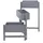 Mendler Pflanzregal T275 65 x 108 x 15 cm Grau-Blau