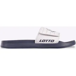 Badesandale LOTTO, Gr. 39, blau (navy, weiß), Synthetik, sportlich, Schuhe, mit Klettverschluss für eine perfekte Passform
