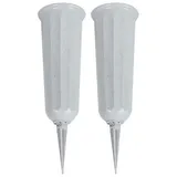 BAYLI Bodenvase 2er Set  Grau