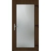 Kunststoff Nebeneingangstür "EMILY-Q" Extra Sicher 71 mm Vollglas Sherwood holzähnlich außen öffnend DIN rechts