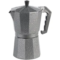 Cucina di Modena Espresso-Kocher 400 ml 9 Tassen Hammerschlag-Optik