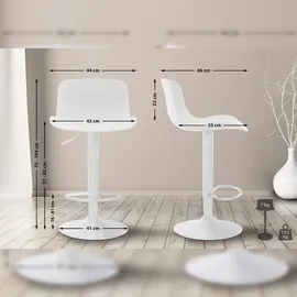 CLP Barhocker Almada weiß