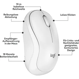 Logitech MK295 Silent Wireless Combo DE grauweiß