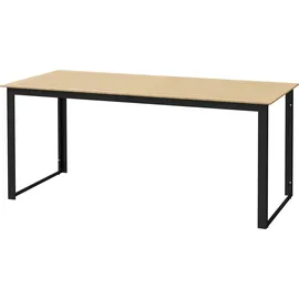 Outsunny Gartentisch 175 x 78 x 75 cm Schwarz