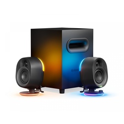 SteelSeries Arena 7 Illuminated 2.1 Gaming Speakers - Schwarz Bluetooth-lautsprech