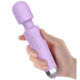 AL’OFA Massage Wand Massagestab kabelloser elektrisch - 20 Verschiedene Vibrationsarten 9 Geschwindigkeiten USB Wiederaufladbar(Lavendel)