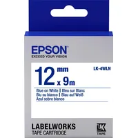 Epson Schriftband LK-4WLN blau auf weiß 12mm x 9m