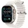 Apple Watch Ultra 2 GPS + Cellular 49 mm Titangehäuse natur, Ocean Armband weiß One Size
