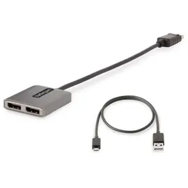 Startech StarTech.com 2-Port DisplayPort MST Hub, DVI 4.30 cm), Data - Adapter, DP auf 2x Dp 5K